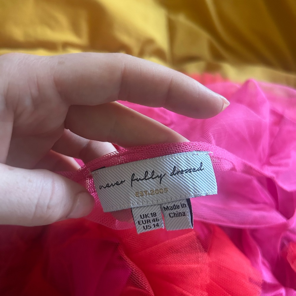 Never Fully Dressed Vibrant Pink and Red Maxi Dress - Picture 3 of 3